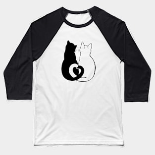 Cat T-Shirt Cats Cat Gift Yin Yang Cats Shirt - Cat Mom Lover Gifts T-Shirt Baseball T-Shirt